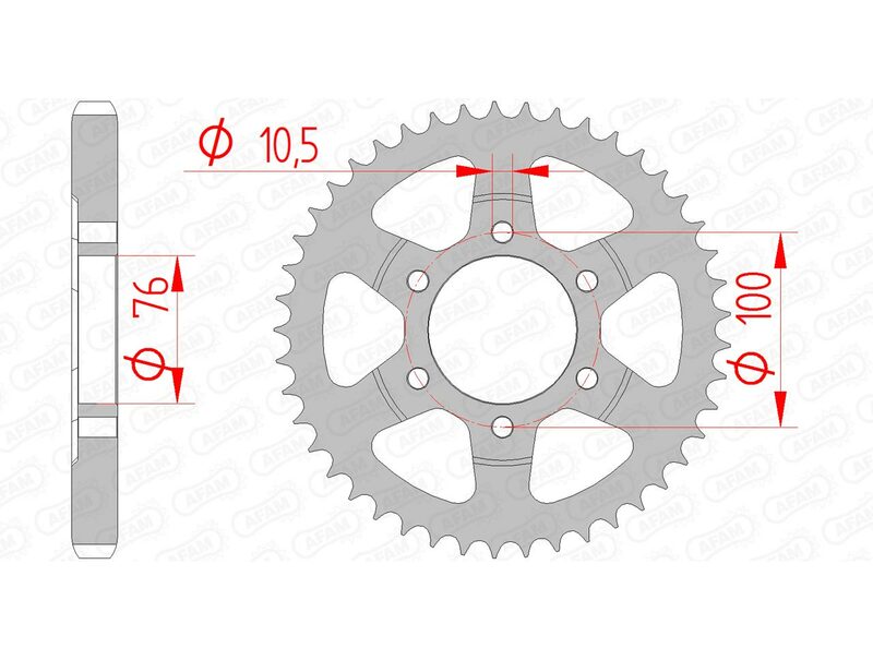 AFAM RR SPROC 530 STEEL ST 14902, 48