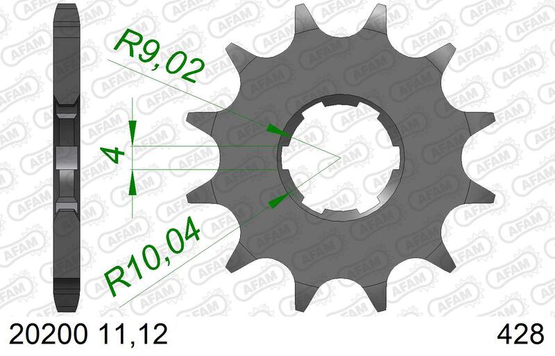 AFAM FR SPROC 428 STEEL ST 20200, 12