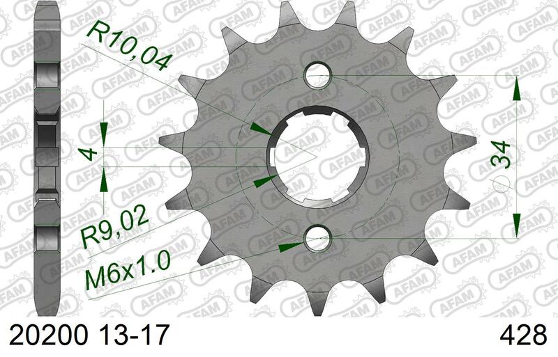 AFAM FR SPROC 428 STEEL ST 20200, 13