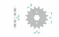 AFAM FR SPROC 428 STEEL ST 20200, 15