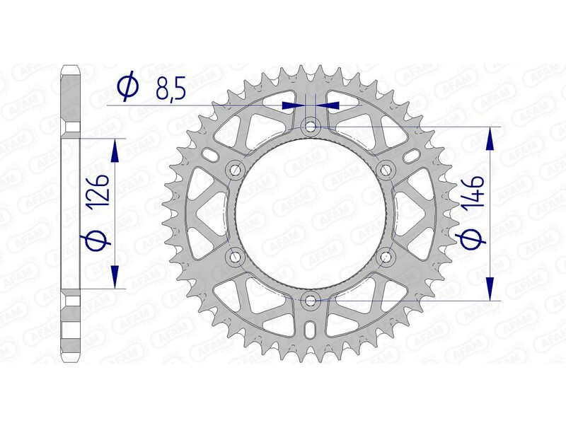 AFAM RR SPROC 520 ALU UL SC 15203, 51