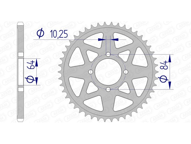 AFAM RR SPROC 520 ALU UL HA 15310, 40