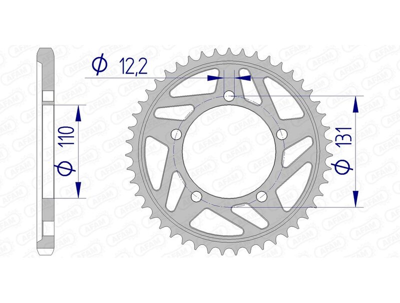 AFAM RR SPROC 525 ALU UL HA 165800, 45