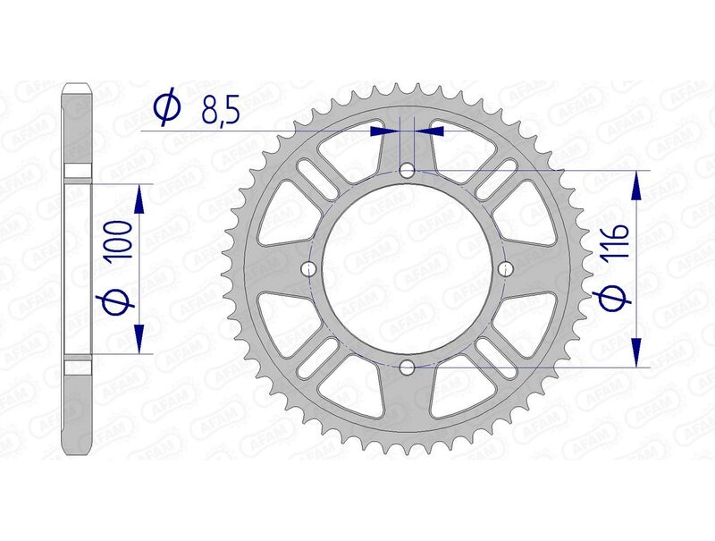 AFAM RR SPROC 428 ALU UL HA 17105, 51