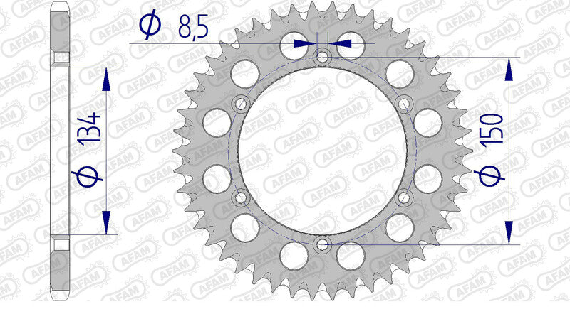 AFAM RR SPROC 520 ALU UL SC 17206, 46