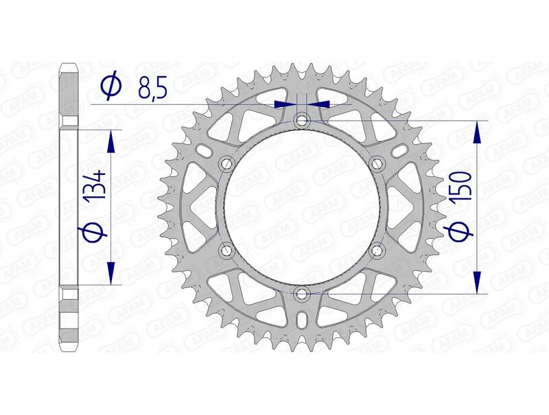 AFAM RR SPROC 520 ALU UL SC 17206, 50