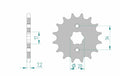 AFAM FR SPROC 428 STEEL ST 20209, 18