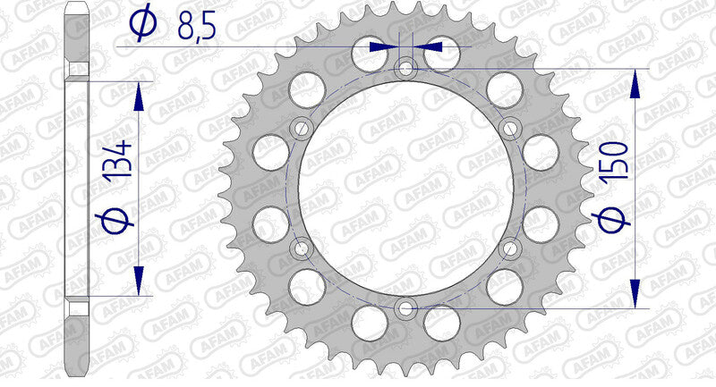AFAM RR SPROC 520 ALU UL 17206, 46