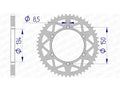 AFAM RR SPROC 520 ALU UL 17206, 50
