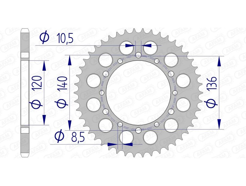 AFAM RR SPROC 520 ALU UL HA 17404, 46