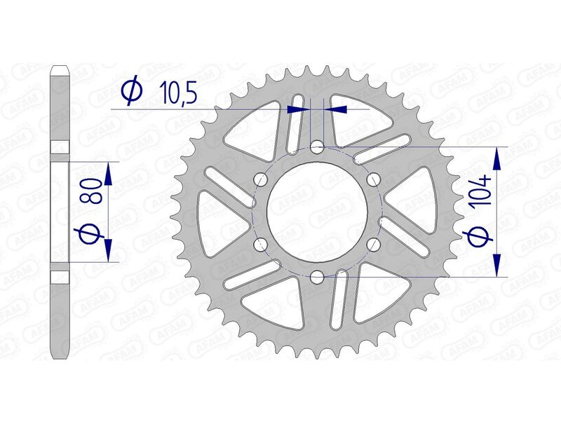 AFAM RR SPROC 520 ALU UL HA 17606, 47
