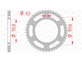 AFAM RR SPROC 520 STEEL ST 35304, 43