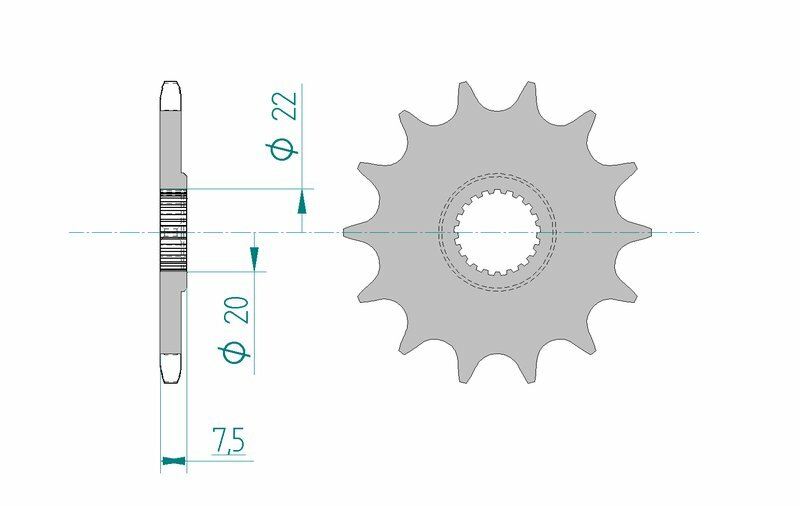AFAM FR SPROC 520 STEEL ST 20210, 13