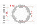 AFAM RR SPROC 525 STEEL ST 35804, 45