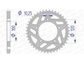 AFAM RR SPROC 525 ALU UL HA 36802, 42