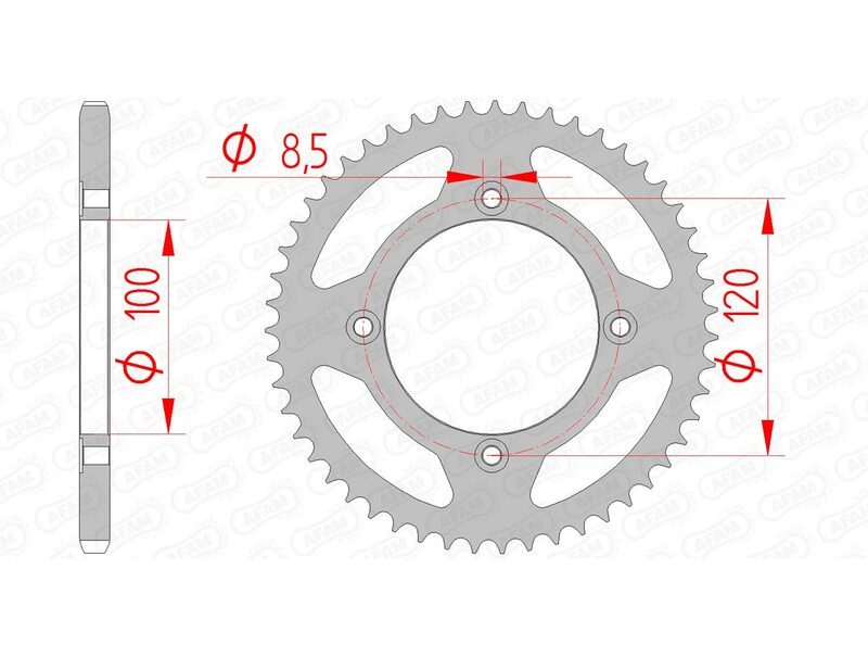 AFAM RR SPROC 420 STEEL ST 38101, 60