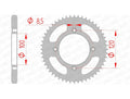 AFAM RR SPROC 428 STEEL ST 38200, 46