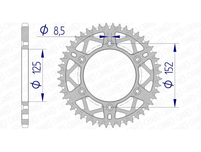 AFAM RR SPROC 520 ALU UL SC 39300, 48