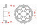 AFAM RR SPROC 525 STEEL ST 50801, 39