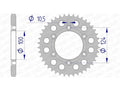AFAM RR SPROC 525 ALU UL HA 51609, 37