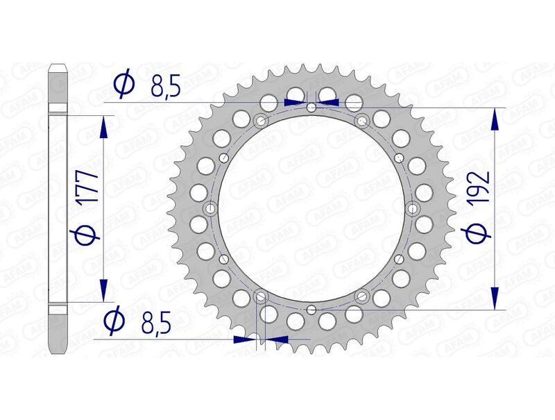 AFAM RR SPROC 520 ALU UL HA 63300, 52