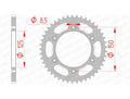AFAM RR SPROC 520 STEEL ST 71304, 44
