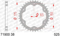 AFAM RR SPROC 525 STEEL ST 71900, 38