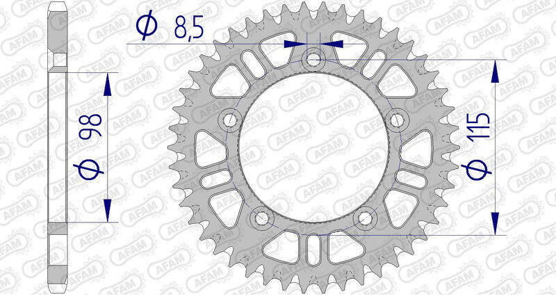 AFAM RR SPROC 420 ALU UL SC 72101, 46
