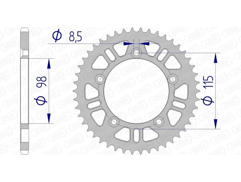 AFAM RR SPROC 420 ALU UL 72101, 48