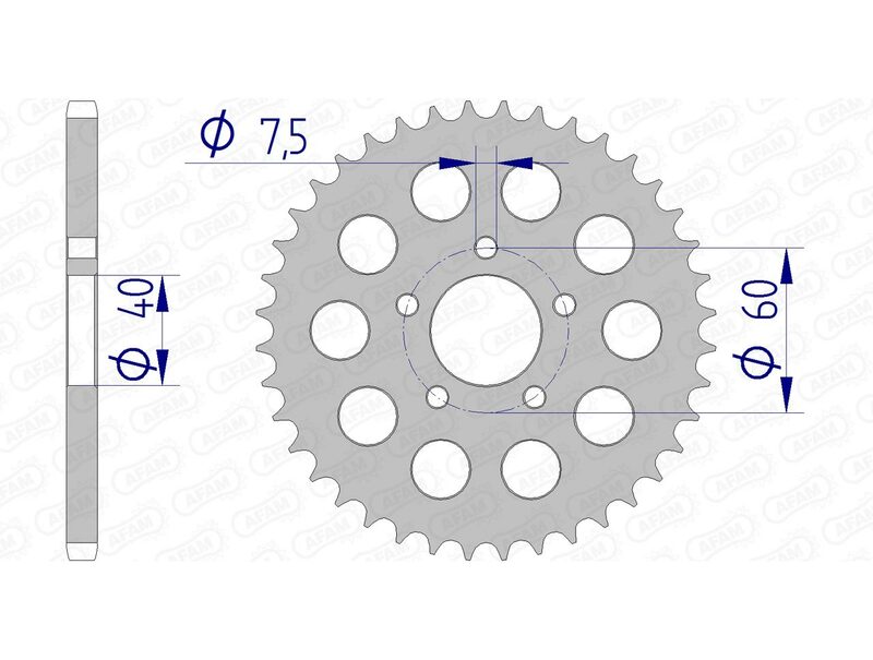 AFAM RR SPROC 415 ALU UL HA 72105, 40