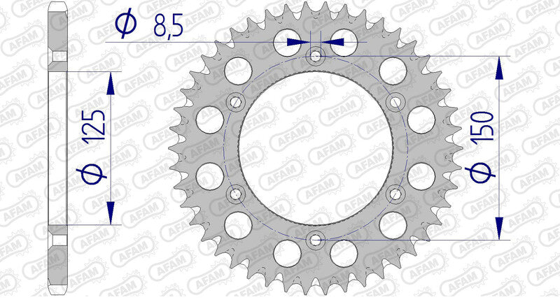 AFAM RR SPROC 520 ALU UL SC 72304, 45