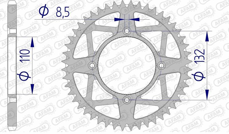 AFAM RR SPROC 520 ALU UL SC 72306, 46