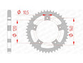 AFAM RR SPROC 525 STEEL ST 86500, 43