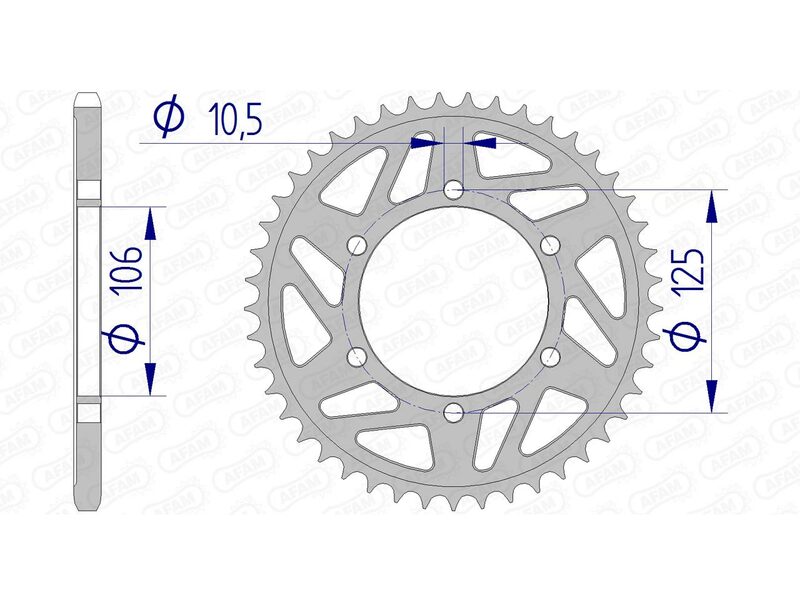 AFAM RR SPROC 520 ALU UL HA 87606, 49