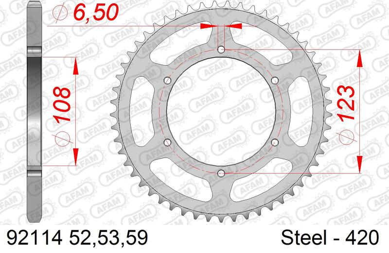 AFAM RR SPROC 420 STEEL ST 92114, 59