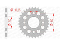 AFAM RR SPROC 420 STEEL ST 92127, 42