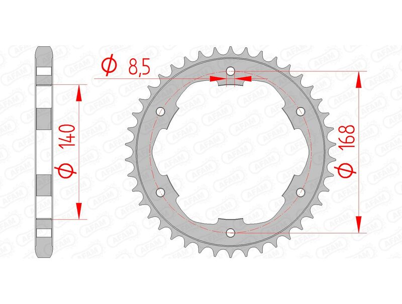 AFAM RR SPROC 525 STEEL ST 92634, 41