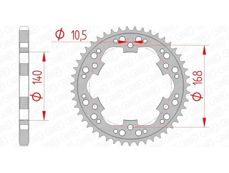 AFAM RR SPROC 525 STEEL ST 92635, 41