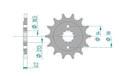 AFAM FR SPROC 520 STEEL ST 20320, 13