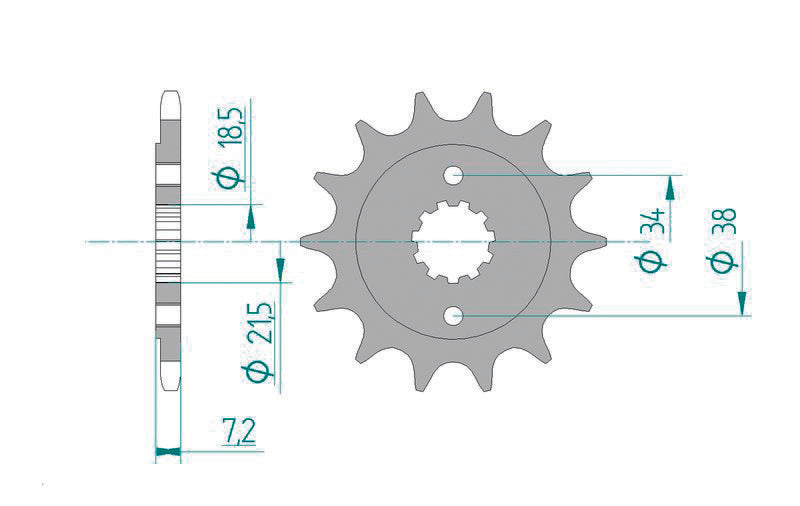 AFAM FR SPROC 520 STEEL ST 20320, 13