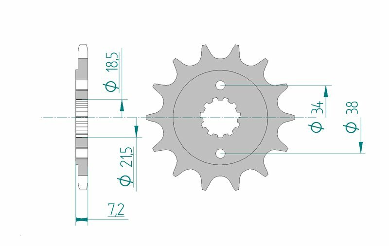 AFAM FR SPROC 520 STEEL ST 20320, 14