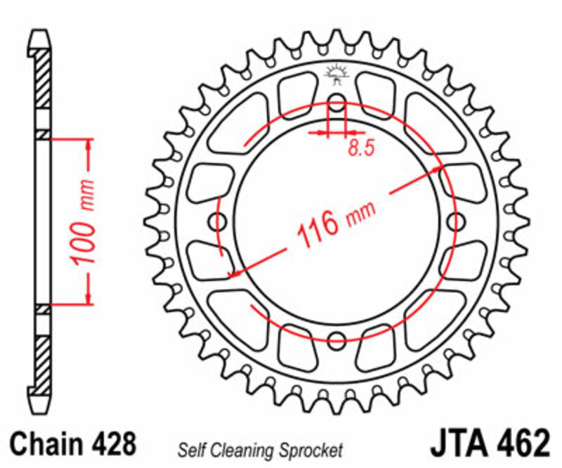JTSPR RR SPROC 428 ALU UL SC 462, 51