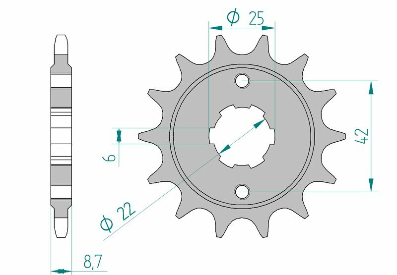 AFAM FR SPROC 520 STEEL ST 20401, 16