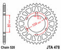 JTSPR RR SPROC 520 ALU UL 478, 44