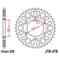 JTSPR RR SPROC 520 ALU UL 478, 47