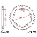 JTSPR RR SPROC 520 ALU UL 751, 43