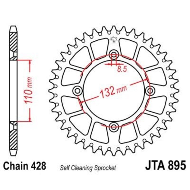 JTSPR RR SPROC 428 ALU UL SC 895, 46