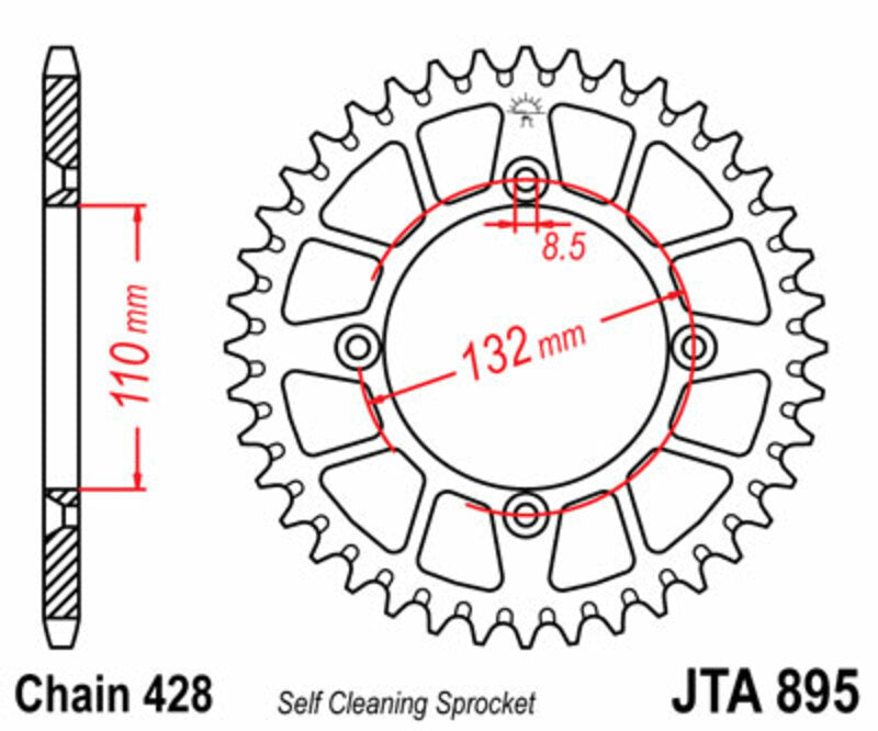 JTSPR RR SPROC 428 ALU UL SC 895, 49