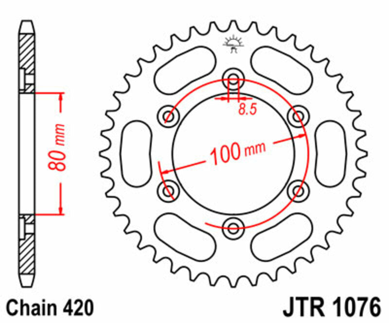 JTSPR RR SPROC 420 STEEL ST 1076, 48
