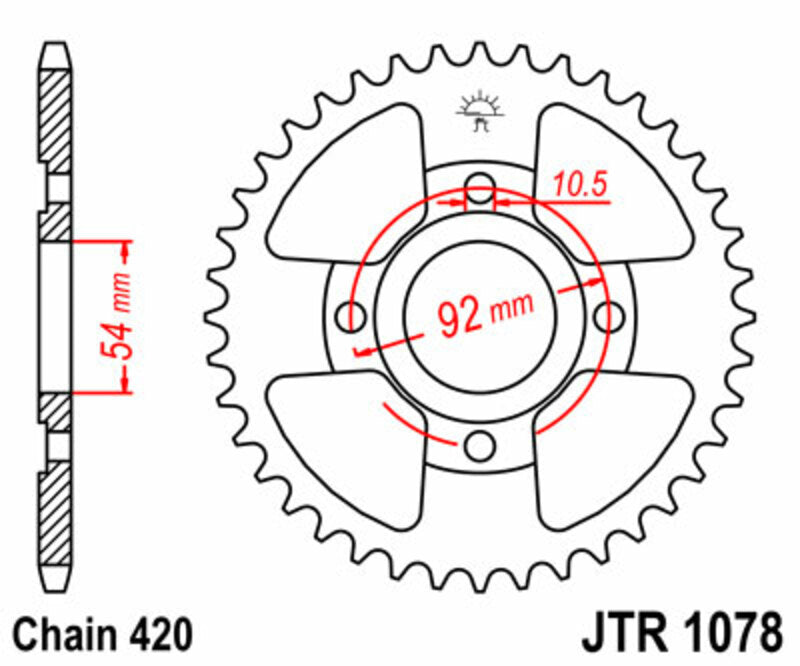 JTSPR RR SPROC 420 STEEL ST 1078, 47